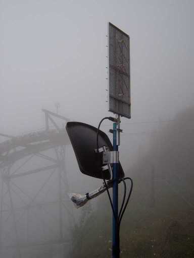 Antenne im Nebel